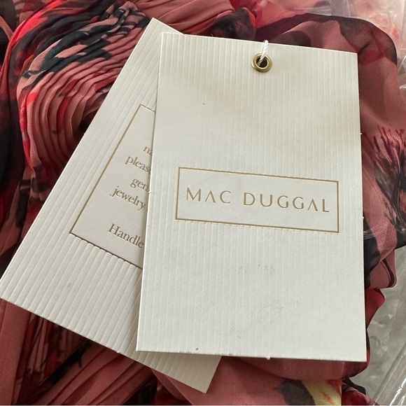 New MAC DUGGAL FLORAL CHIFFON CUTOUT DRESS SIZE 8 - Picture 16 of 16